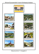 9 etykiet serii zdjęć "Mit der Europestraße 3 by Schleswig-Holstein" RFN