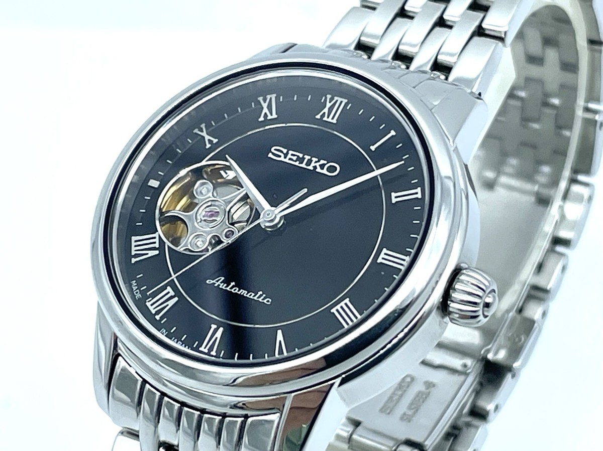 Near MINT SEIKO PRESAGE Automatic Watch Open heart Sapphire 35mm