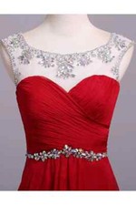 Christmas Red Gown | Red Prom dress for Christmas with applique