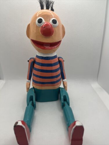Vintage Wooden Ernie From Sesame Street Mini Figure /shelf Sitter - Picture 1 of 17