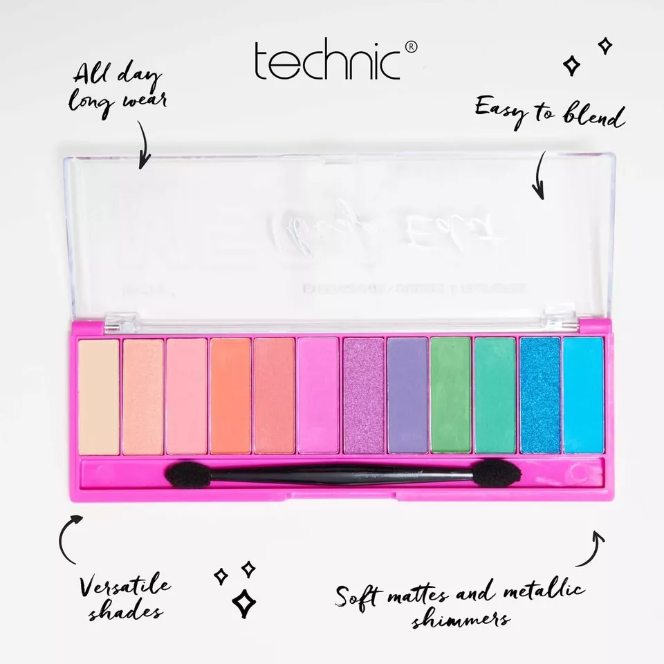 Technic Eyeshadow Palette Set Kit Perfect Day to Evening Looks Ibiza 18g New - Image 3 of 4
