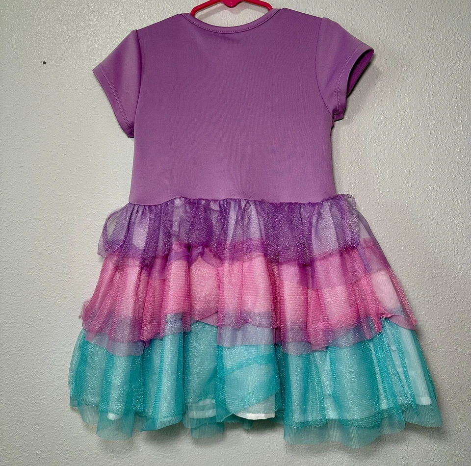 LOL Sorpresa Exclusivo Manga Corta Gráfico Tutú Vestido Cosplay, Tallas 4-5 Foto 4 de 4