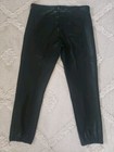 Paige Size 31 Black Mayslie Zip Ankle Jogger Mid Rise Fog Luxe Coating — photo 10
