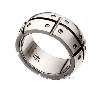 10MM Matrix Fashion Design Titanium Wedding Band Engagement Ring Mens Size 6