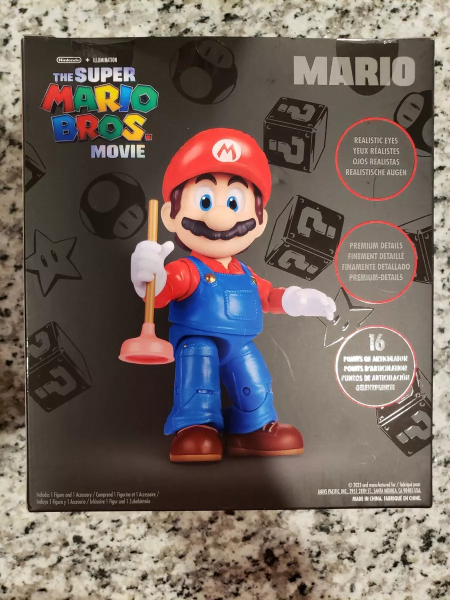 The Super Mario Bros Movie 5 Mario Articulated Figure NEW 2023