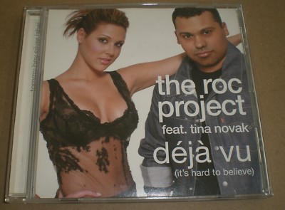 Deja Vu The Roc Project feat Tina Novak~2004 Breakbeat Tech House CD Single~FAST