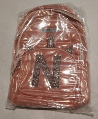 rose gold pink backpack