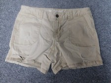 mossimo Womens Shorts 4 beige distressed