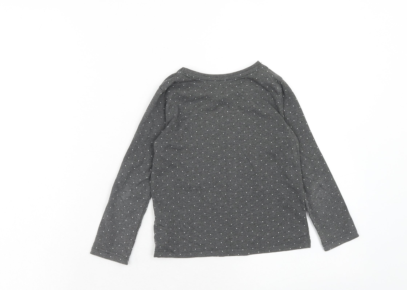 Primark Girls Grey Plaid Cotton blend Blouse Size 4 Years   - B image 2