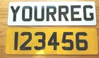 Small Car Number Plate 16x4.4 Road Legal For 6 Letters One Front&Rear