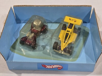 Hot Wheels KB Toys Exclusive Set ~ Red Baron Redline Tires & Shock Factor 