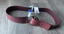 GAP Brown Geniune LEATHER BELT 39" Long Solid Brass Buckle