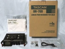 TASCAM DR-70D 4Channel Audio Recording Device for DSLR Cameras Black