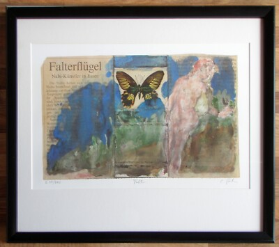 Christoph Poeggeler (*1958)  - Falter - Farblithographie - num 98/300 - sign.