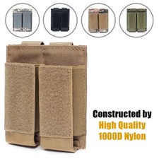 Tactical Nylon Molle 9mm Magazine Pouch Military Pistol Double Mag Pouch Holster