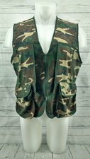 Game Winner Men's Hunting Vest Size Medium 38/40 Camoflauge Green Faded