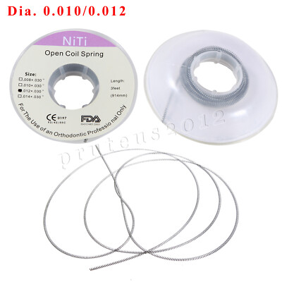1-50 Rolls Dental Orthodontic Niti Open Coil Spring Spool .010/012 Inch 914mm