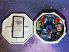 Star Wars 1998 Hamilton Collection Heroes And Villains Plate Emperor Palpatine