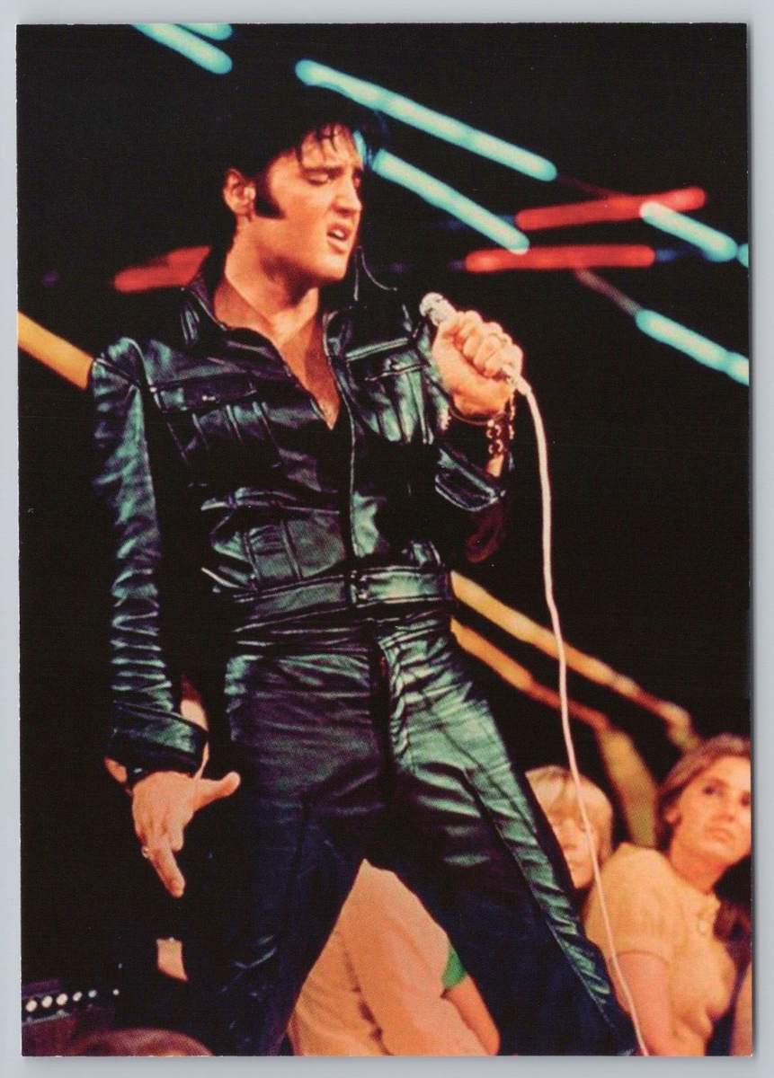 Elvis Presley Leather Suit 1968 Comeback Concert Special Postcard