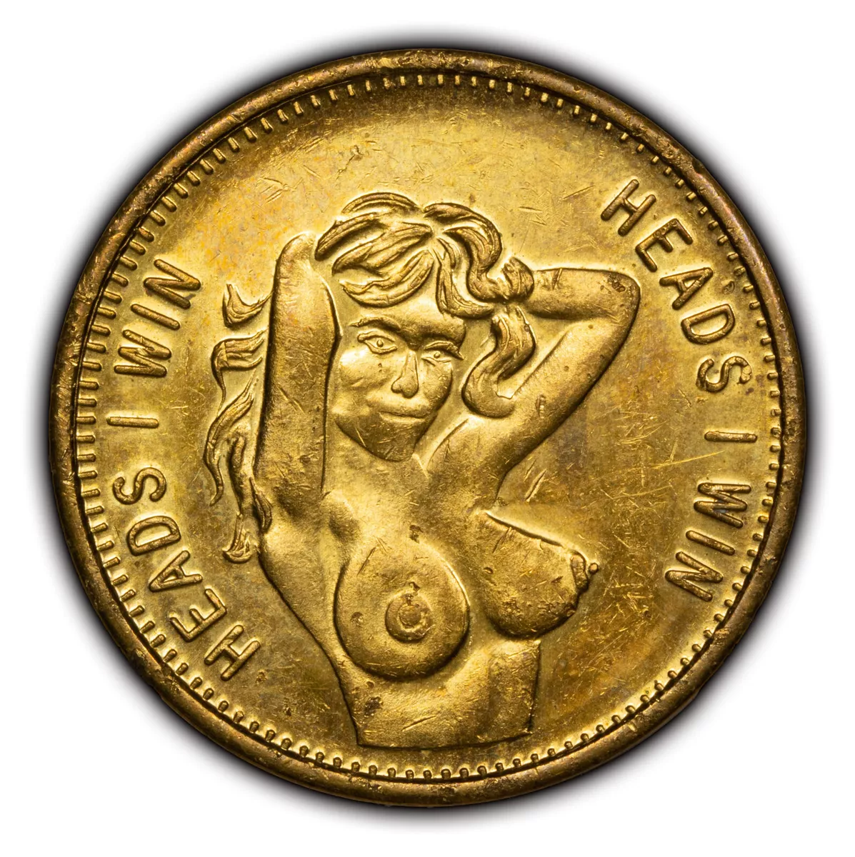 Adult Novelty Token - Heads I Win - Tails You Lose - SKU-Z3017