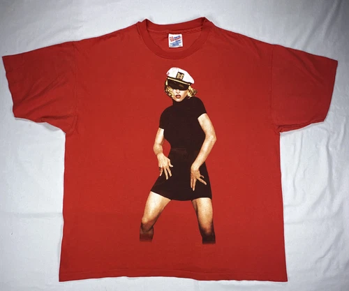 Sz XL Madonna Single Stitch T-Shirt The Girlie Show 1990s vintage concert t-shirt, vintage, size XL, single stitch, B+ condition