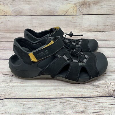 Teva Mens Flintwood 1118941 Black Hiking Sandals Adjustable  display picture 1