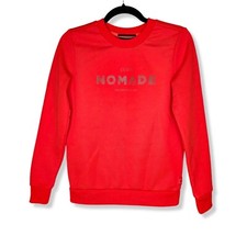 Scotch Soda Size XS Orange Club Nomade Pull Over Crew Neck Sweatshirt