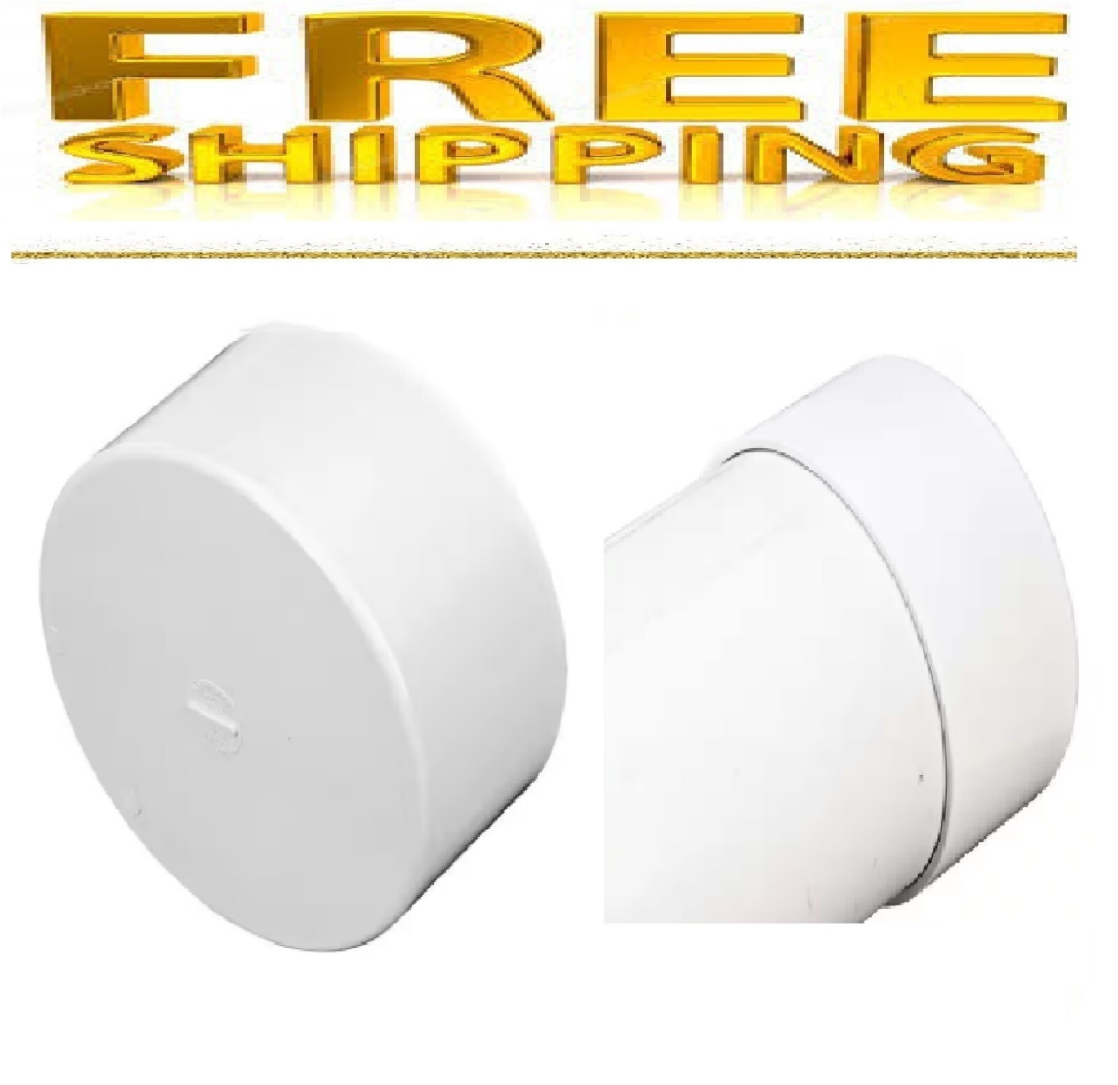 6 in. PVC S&D Cap Plumbing, Drainage, Sewer, Pipe Fitting DEW