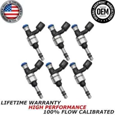 x6 OEM ACDelco Fuel Injectors for 2010 2011 Cadillac CTS 3.0L V6 #12629927