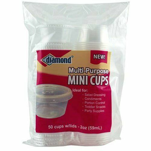 Diamond Multipurpose Mini Cups With Lids 2 Oz 50ct for sale online eBay