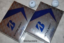 BRIDGESTONE EXTRA SOFT  1 DOZEN White GOLF BALLS  Free 2 Dozen Tees