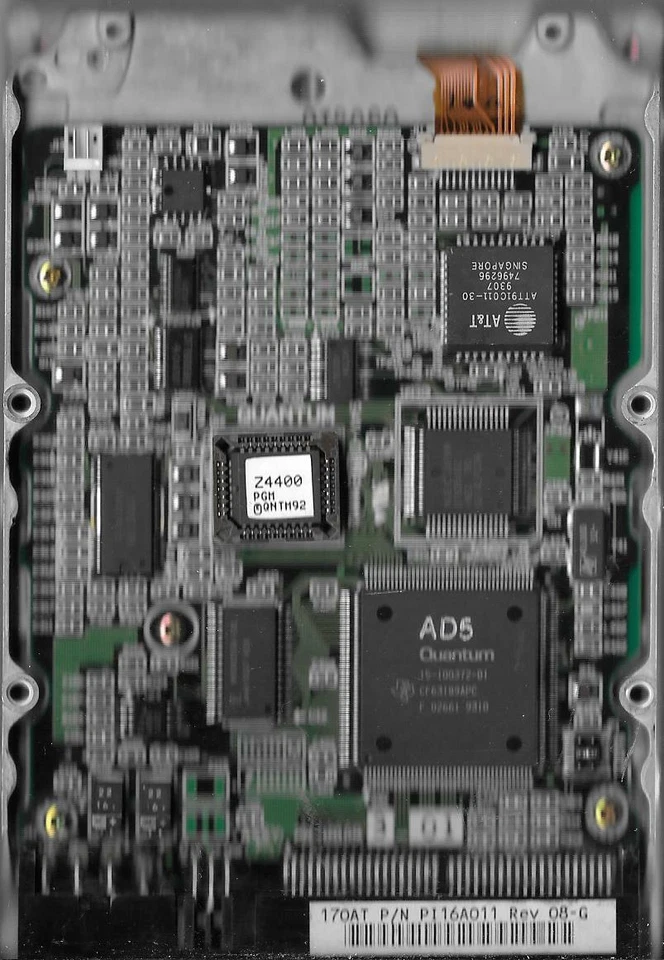 Quantum Pro Drive ELS 170AT 170MB IDE Hard Drive P/N: PI16A011 - Image 2 of 2