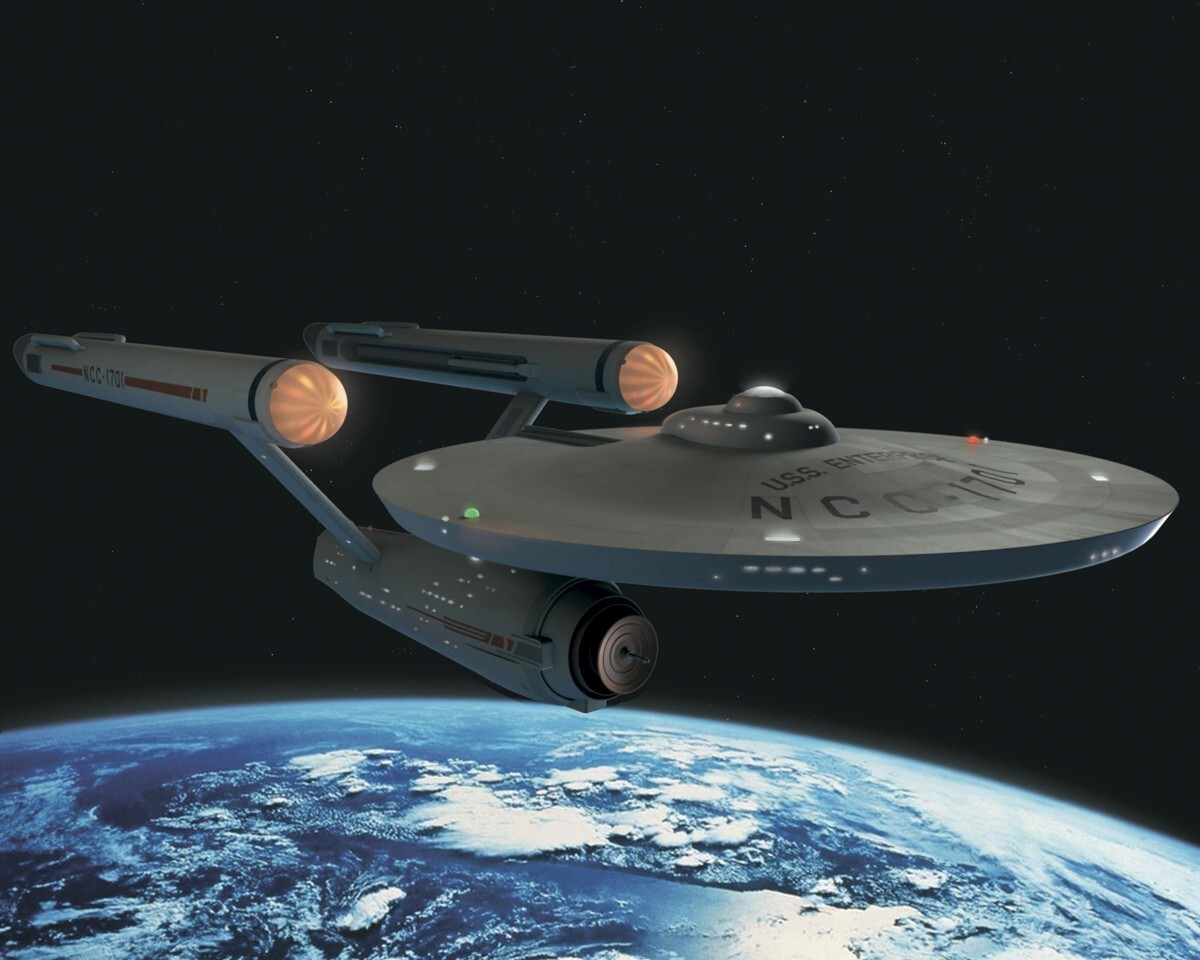 Star Trek | USS Enterprise | NCC-1701 | Metal Stamped License