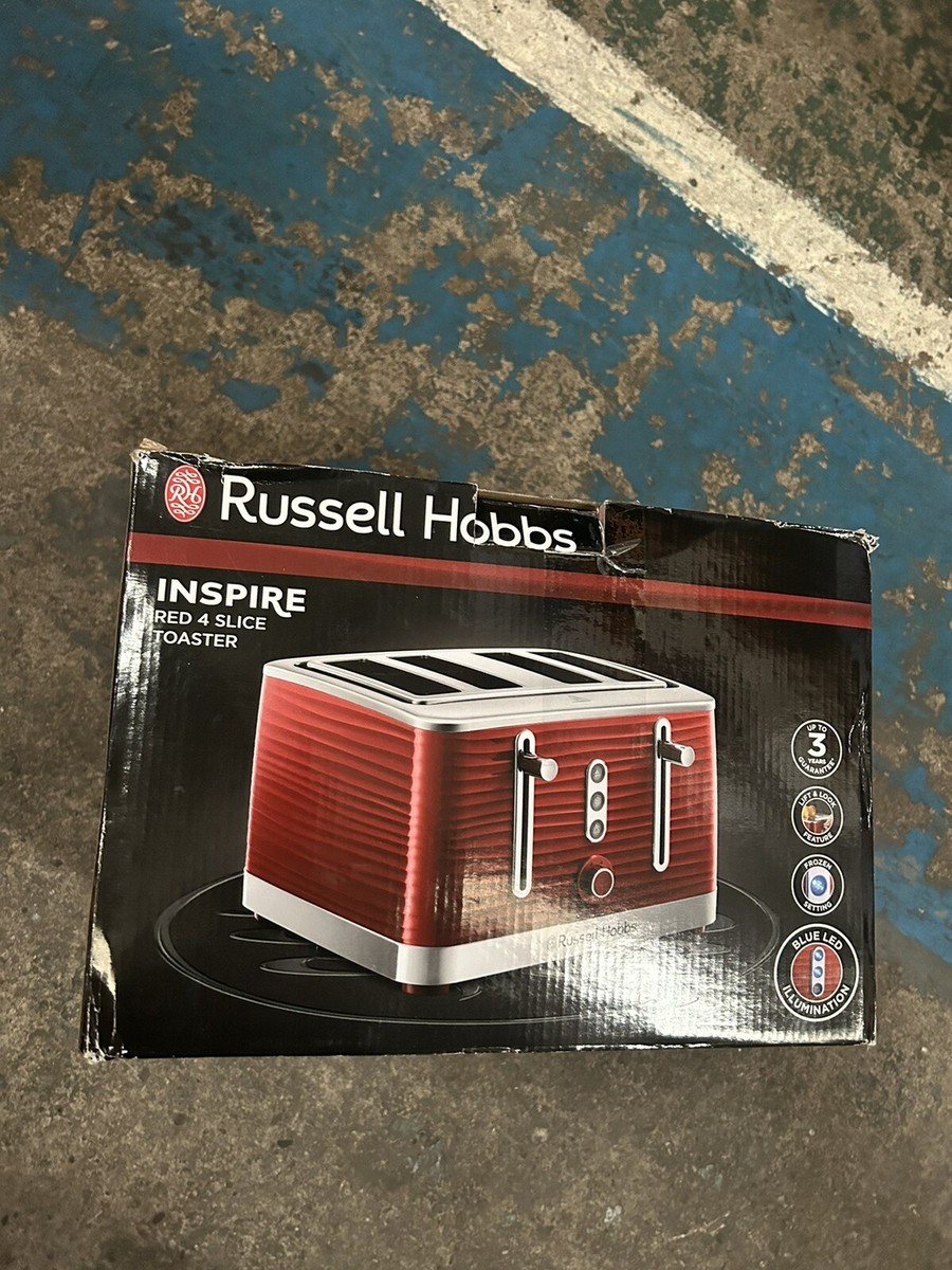 Russell Hobbs Inspire Red Slice Toaster 24382 UK