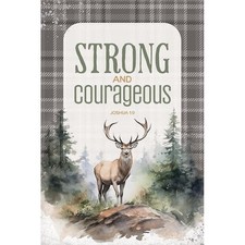 Dexsa 344877 Wall Plaque - Mini Blessings - Strong  Courageous - 4 x 6 in.