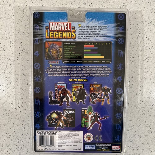 Figura Cable Marvel Legends Serie VI Traje Marrón Variante Toy Biz 2004 - Imagen 2 de 10
