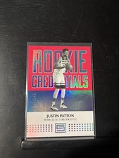 2017-18 Panini Status - Rookie Credentials Justin Patton #39 Red /299 (RC)