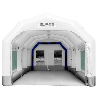 EJAEE Portable 30'x15'x12' Inflatable Oxford Fabrics Spray Paint Booth w/Blowers