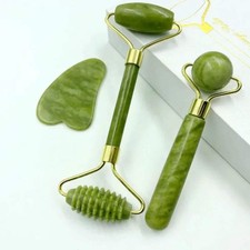 Natural Jade Face Roller Massager   Manual Facial Skin Care Tool for Face  Neck