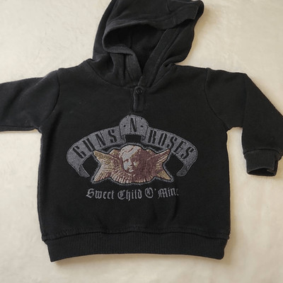 Guns N' Roses Sweet Child Of Mine Black Hoodie infants Size 6-9 Months