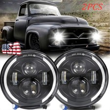 Pair 7 Round Led Headlights Hilo Beam For Ford F-100 Pikcup 1969-1974 F-150 Pair 7 Round Led Headlights Hilo Beam For Ford F-100 Pikcup 1969-1974 F-150