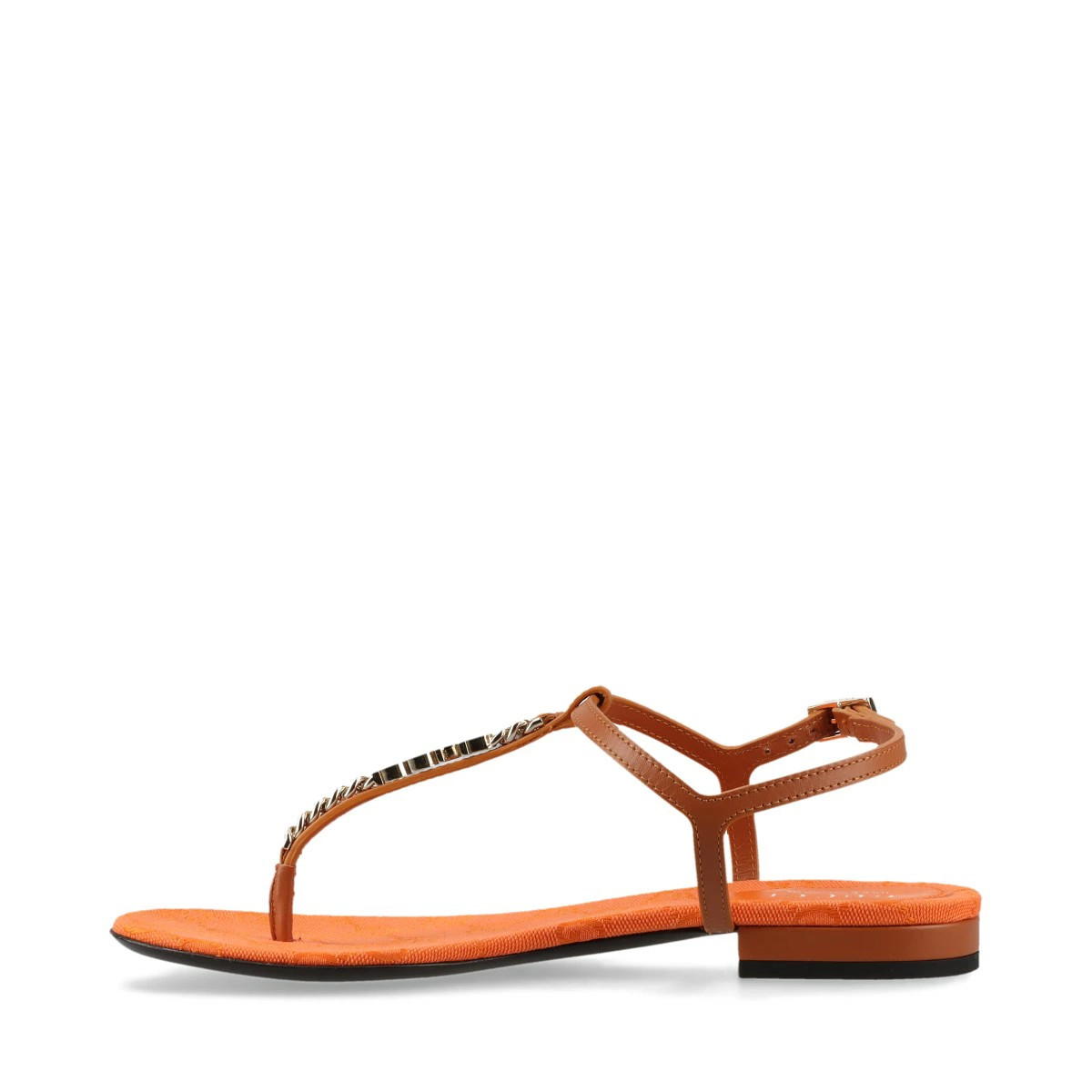 GUCCI GG leather sandals 37 women's brown storage bag with box thumbnail 4