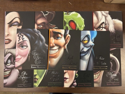 DISNEY VILLAINS by Serena Valentino 1 - 11 HARDCOVER 11 BOOK SET
