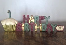 Blossom Bucket Christmas Shelf Sitter 2012 Happy Birthday Jesus Suzi Skoglund