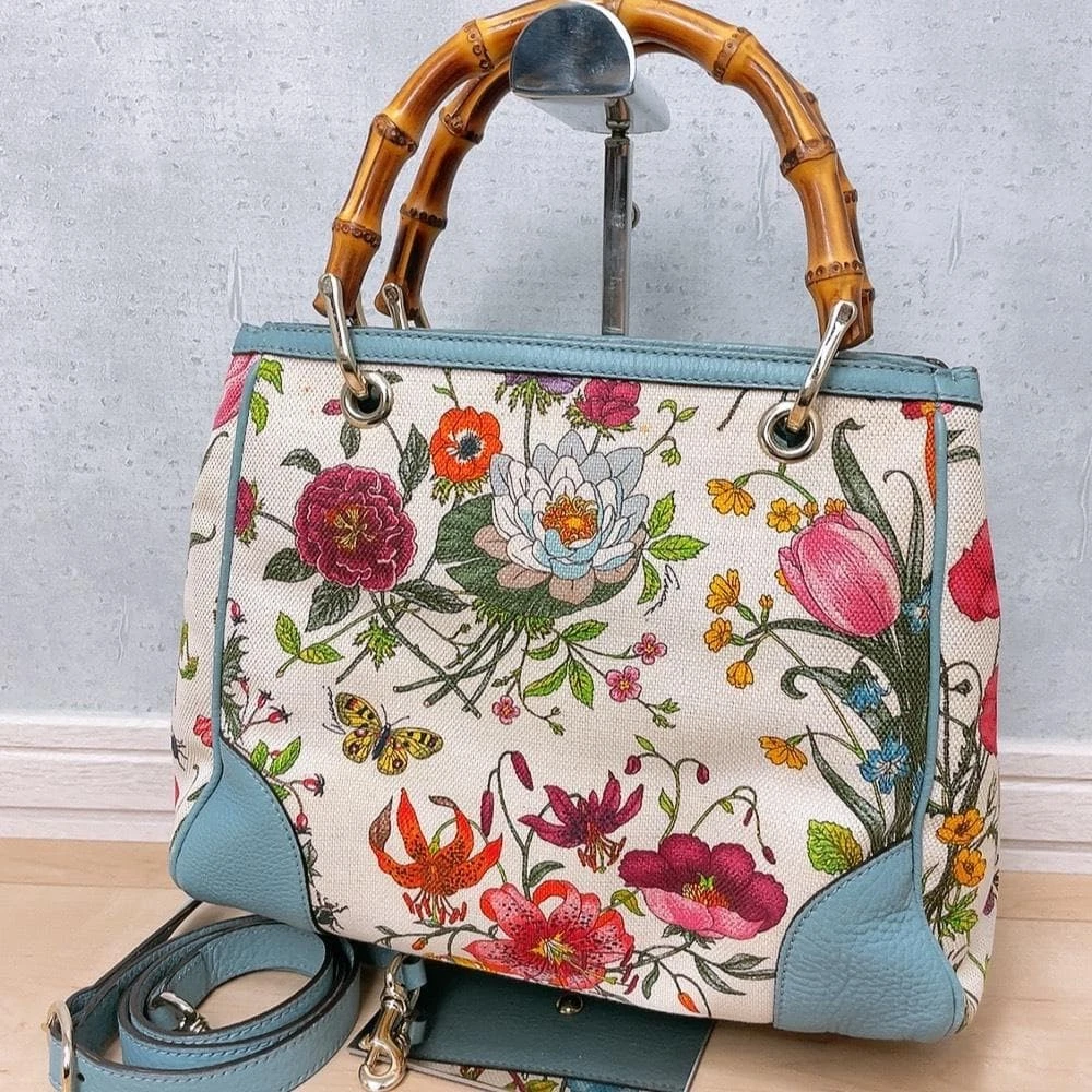 Gucci Bamboo Floral Bags & Handbags for Women for sale | eBay