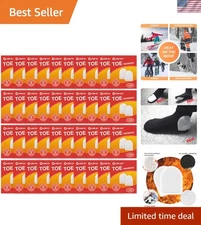 Eco-Friendly Toe Warmers - 40 Pairs of Lightweight, Long-Lasting Heat for Winter