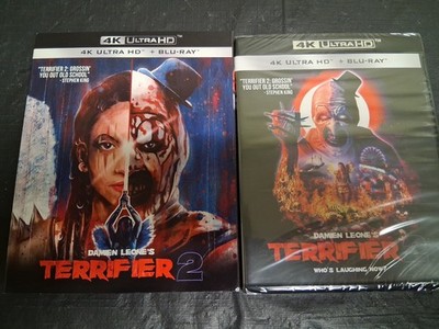 W/ Slipcover Damien Leone's The Terrifier 2 4k Ultra HD & Blu-Ray Horror Movie 