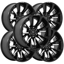 Set Of 5 Fuel Fc895 Tantrum 20x10 6x5.5 -18mm Blackmilled Wheels Rims