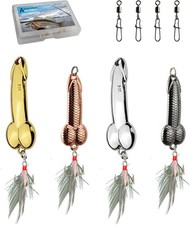 Bass Fishing Lure, Fishing Spoons, Topwater Lures with Trebles Hooks