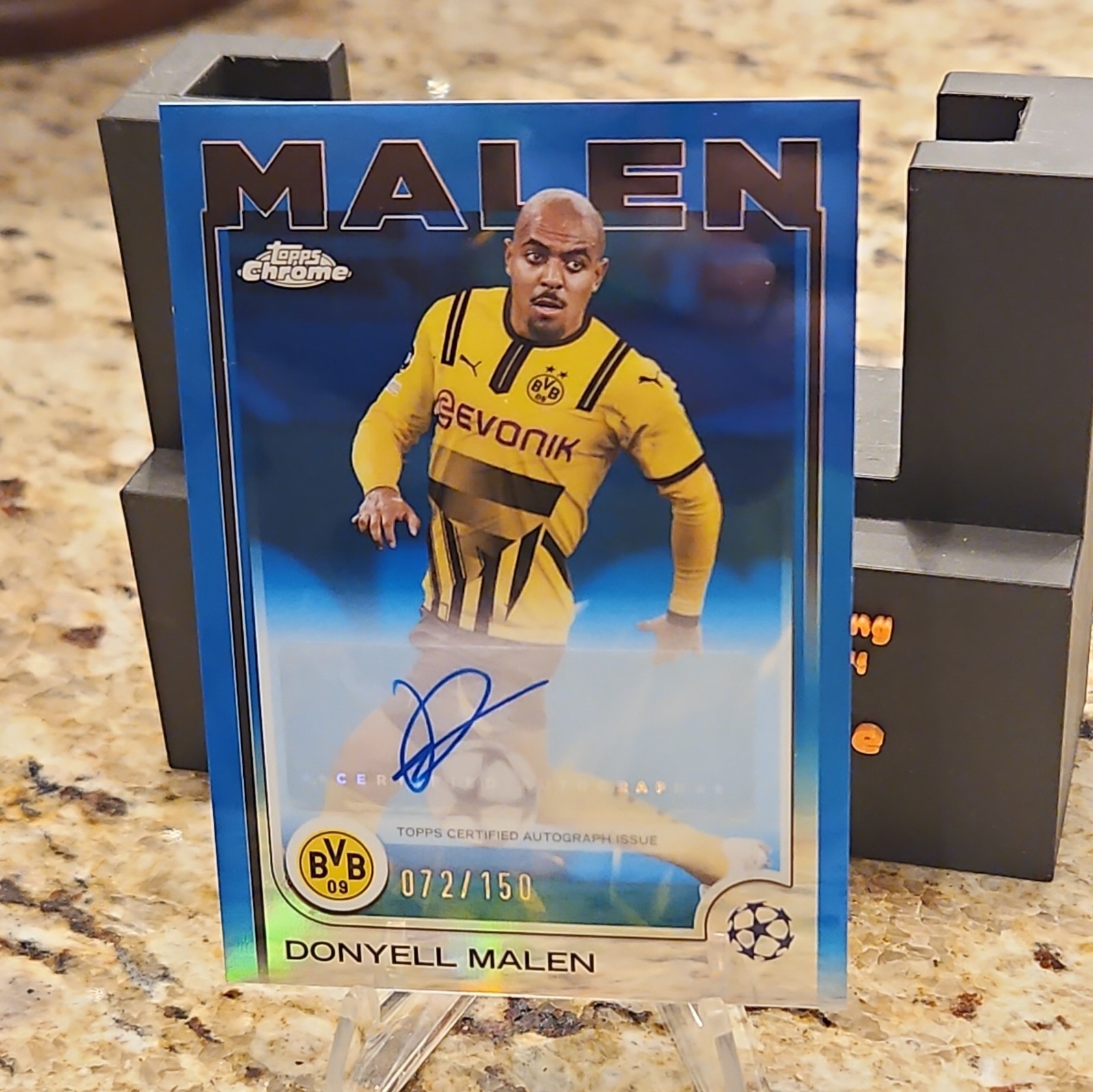 Donyell Malen 2024 Topps UEFA Club Competitions #73 Black & White